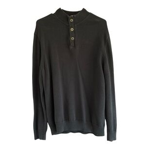 Refectory Mens Navy Sweater Size Large 100% Cotton